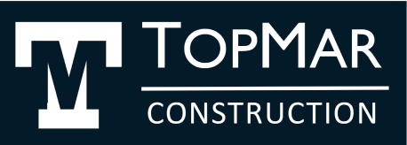 TopMar logo – to the right, it reads "TopMar Construction".
